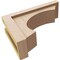 Ekena Millwork 5"W x 15"D x 10"H Classic Emerson Rough Cedar Woodgrain TimberThane Corbel, Primed Tan CORUR05X15X10EMRRCPR - alternate 2